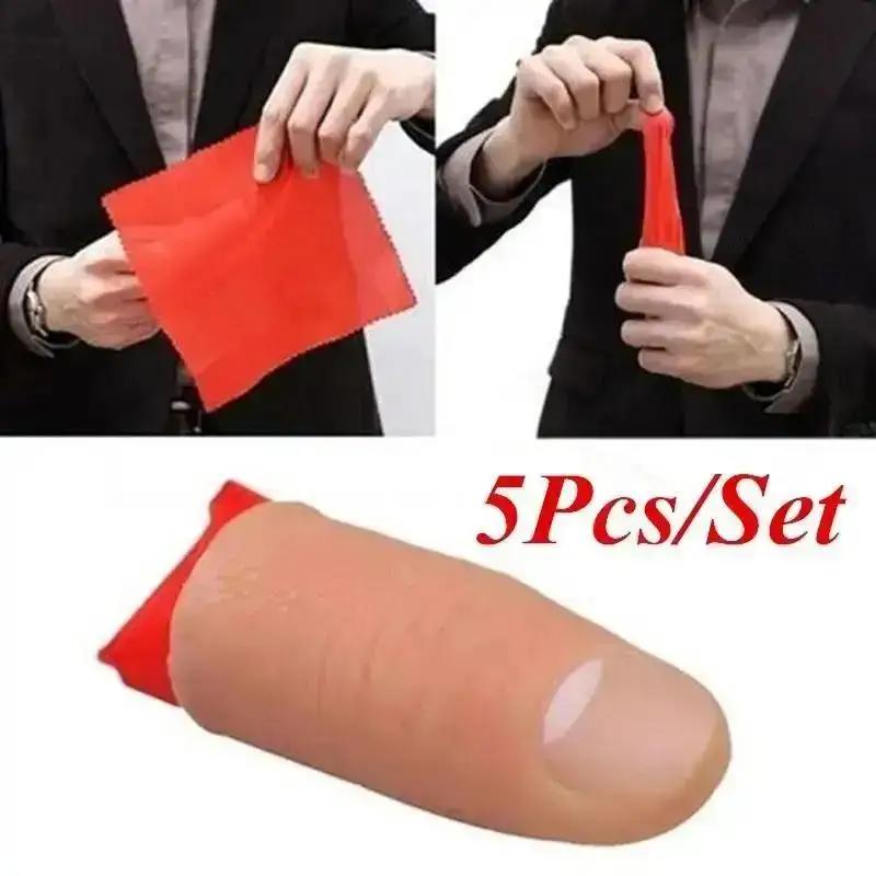 Thumb Tip Magic Trick Set - 5 unids/set falso suave pulgar punta