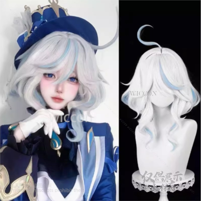 Anime Cosplay Wig Heat Resistant - Juego de Anime Furina, disfraz de