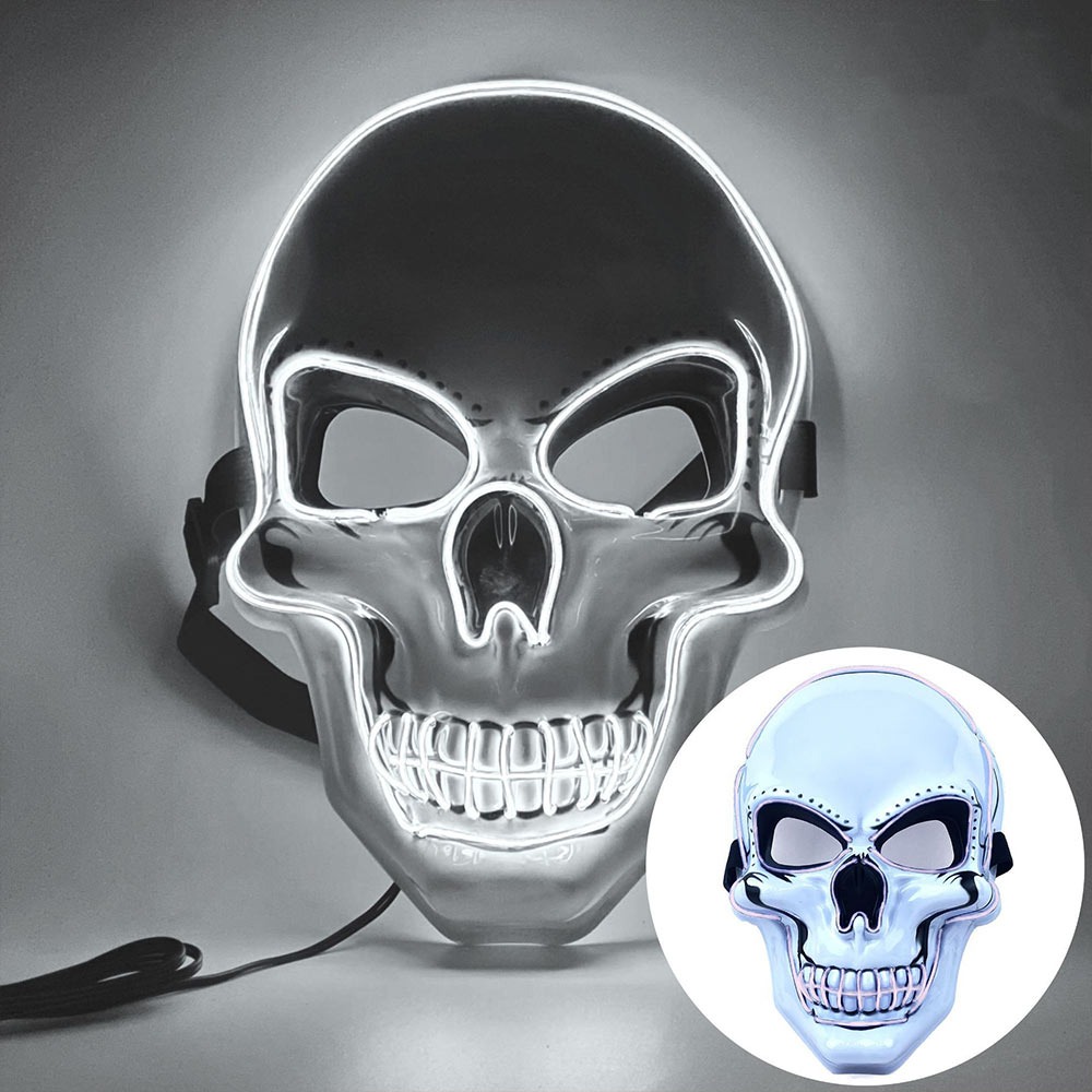 Led Purge Mask Halloween - Máscara de calavera de Halloween de