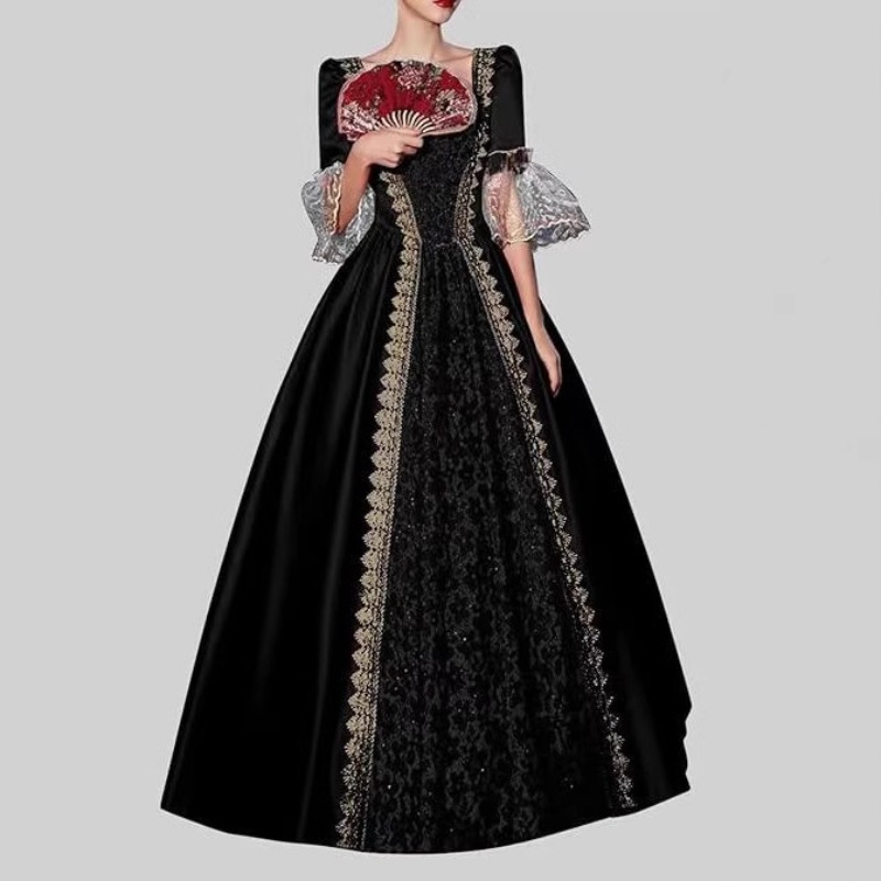 Costumes - Vestido Medieval Renacentista Victoriano para Mujer,