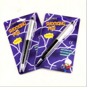 Shock Pen Prank Toy - Bolígrafo de broma con descarga eléctrica,
