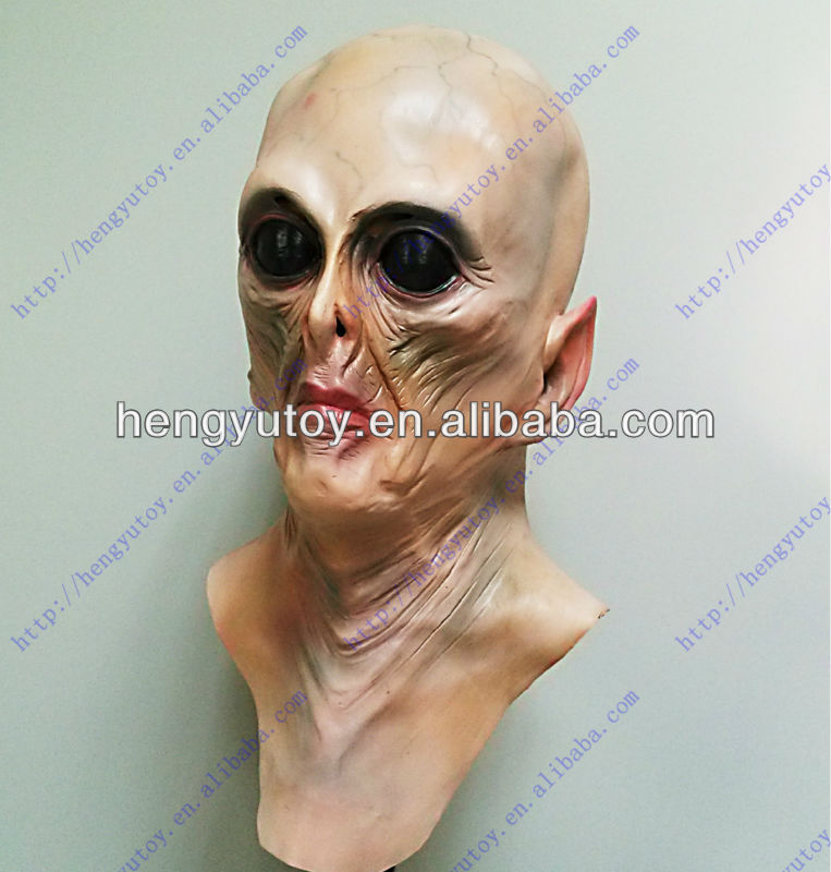 Latex Alien Mask Realistic - Máscara alienígena de lujo, máscara de