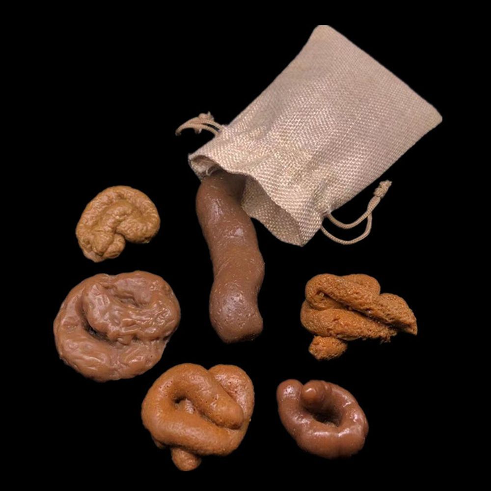 Fake Poop Gag Gift - 6 Piezas de Juguete Broma Divertida,