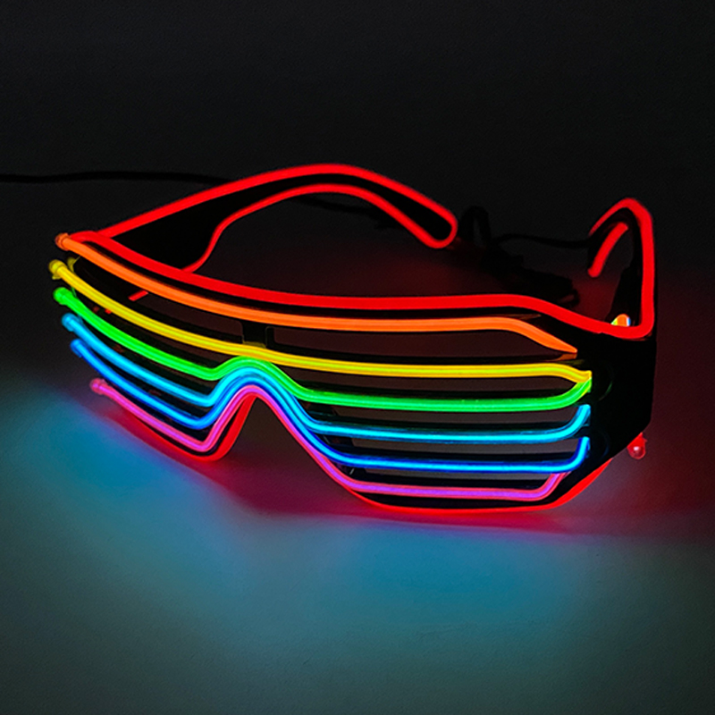 Glow In The Dark Party Glasses - Gafas fluorescentes coloridas y brillantes, gafas