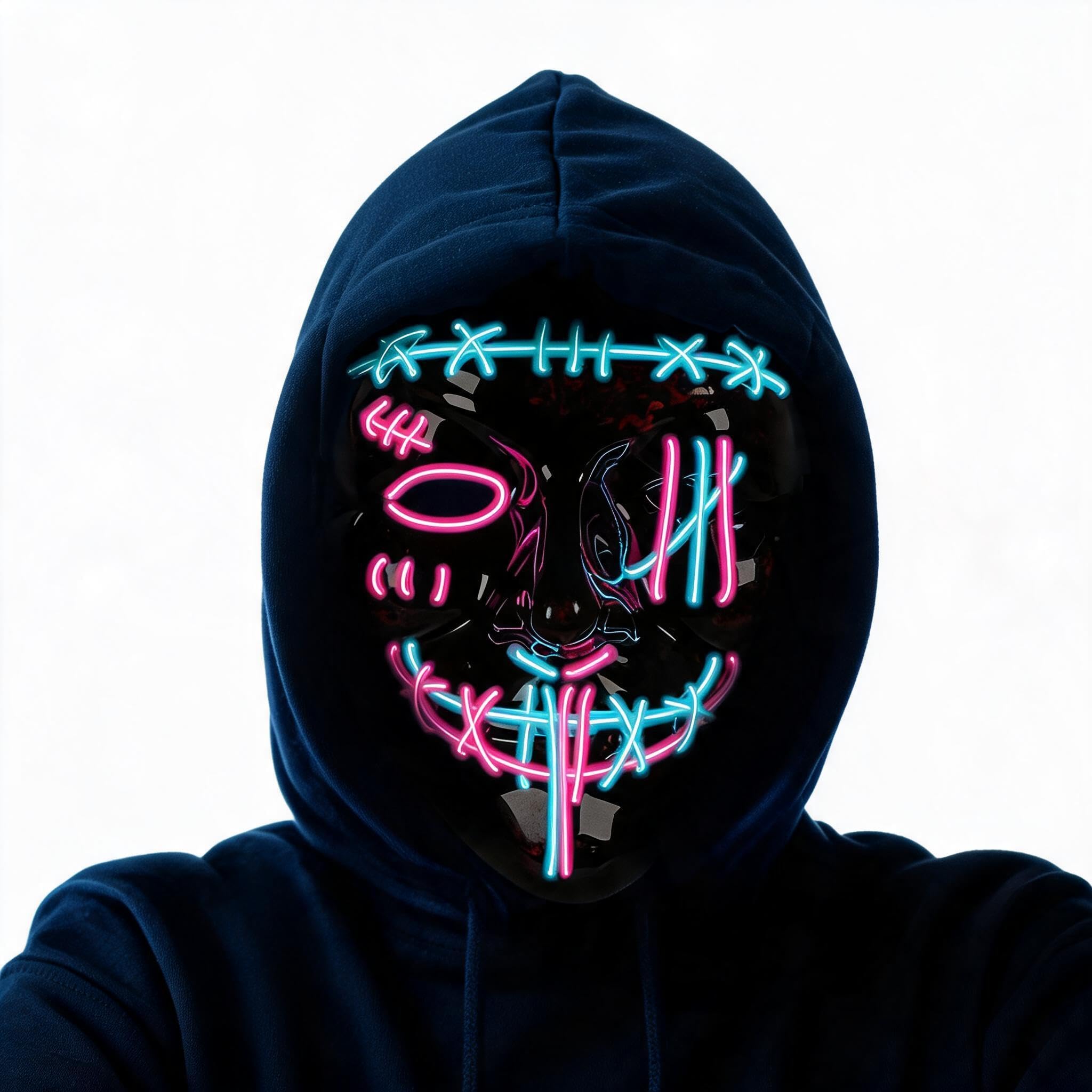 Paquete de 3 máscaras LED de H - Led Purge Mask Halloween reseña y precio