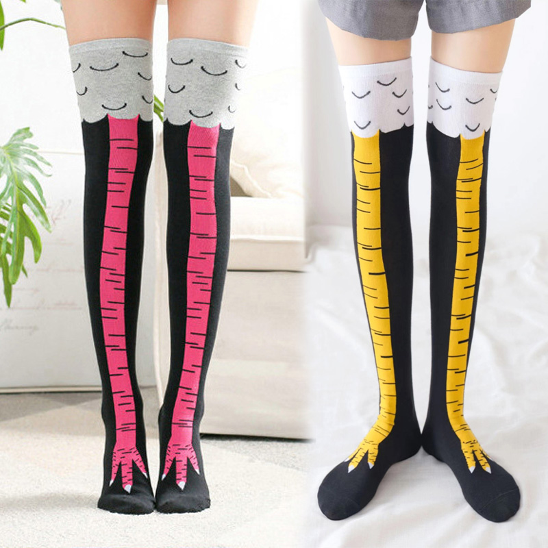 1 par de calcetines hasta la r - Funny Chicken Leg Socks reseña y precio