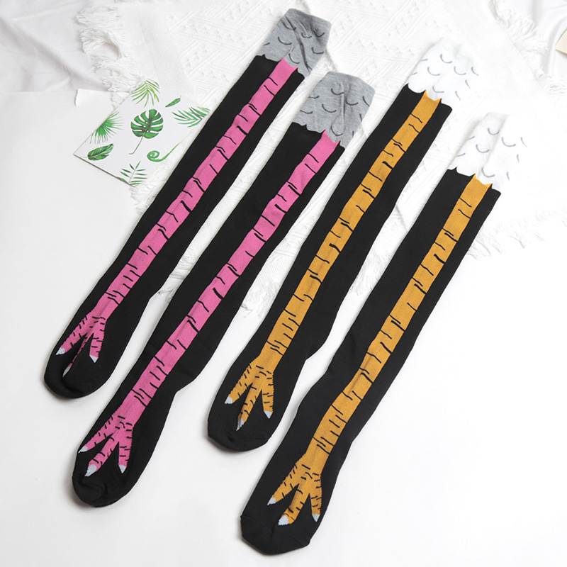 1 par de calcetines hasta la r - Funny Chicken Leg Socks reseña y precio