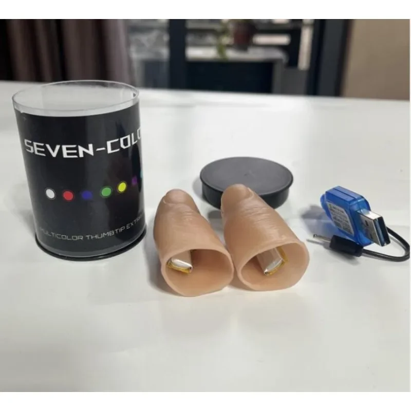 Luz LED de siete colores, punt - Thumb Tip Magic Trick Set reseña y precio
