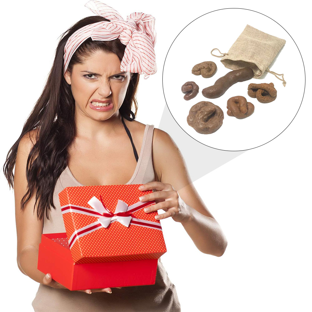 6 unids/set juguete de broma d - Fake Poop Gag Gift reseña y precio