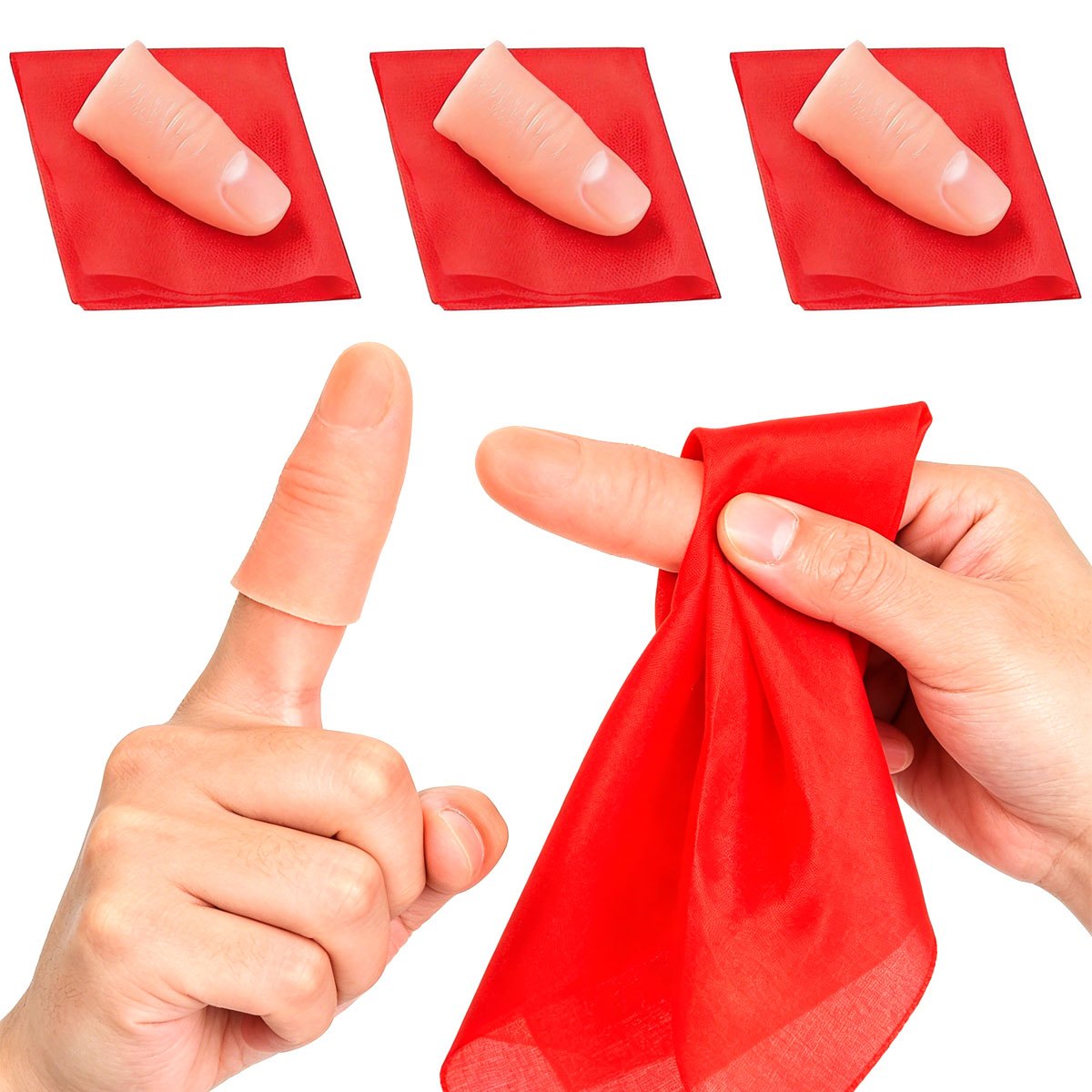 Set de 3 Bufandas Mágicas para - Thumb Tip Magic Trick Set reseña y precio