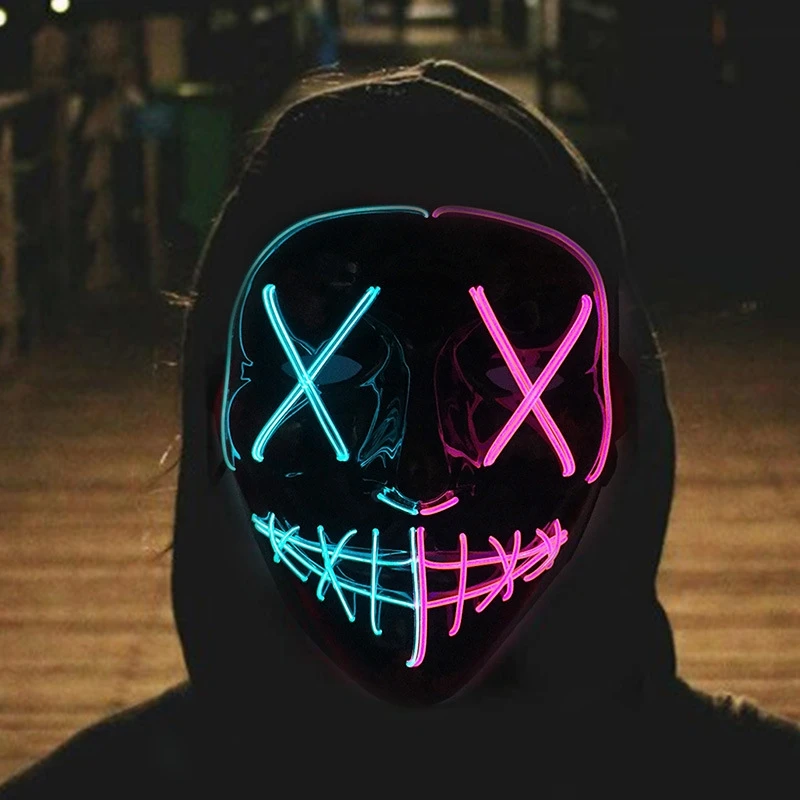 Gran oferta, máscara facial de - Led Purge Mask Halloween reseña y precio