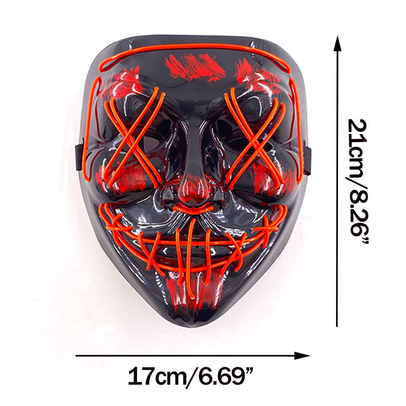 Máscara de purga LED de neón i - Led Purge Mask Halloween reseña y precio