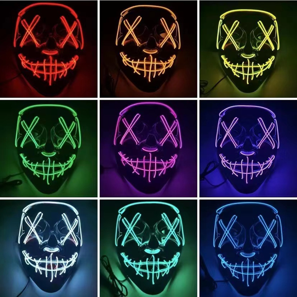 Máscaras de Halloween para hom - Led Purge Mask Halloween reseña y precio