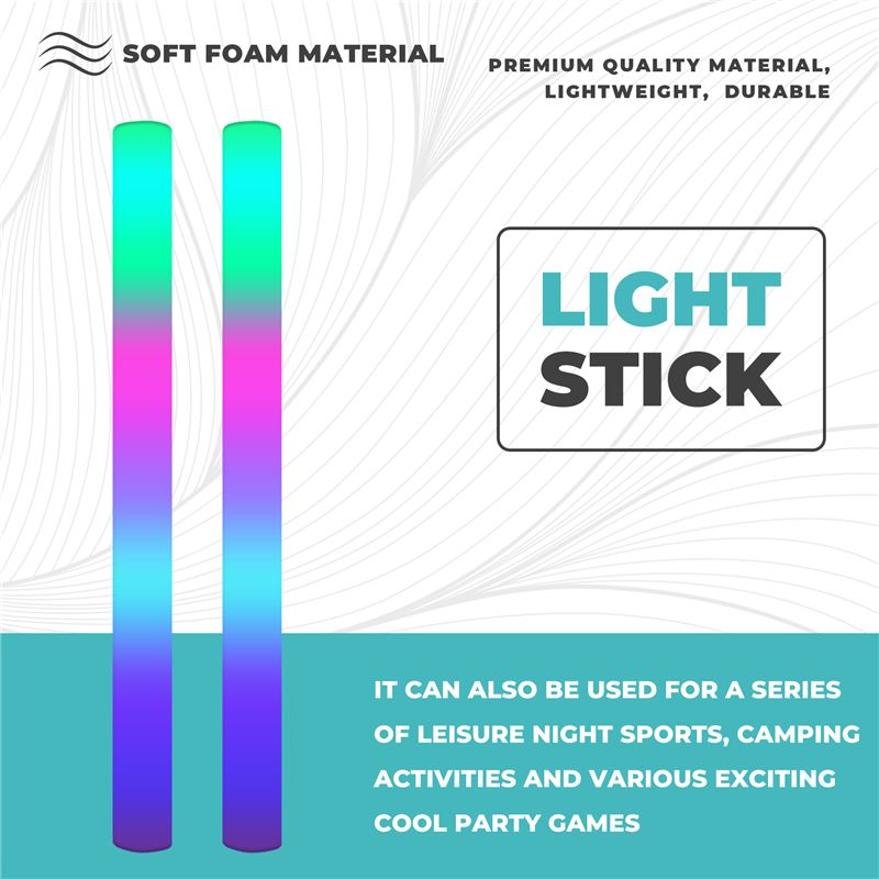 A68P-12 piezas de varitas de e - Flashing Led Foam Sticks Party reseña y precio