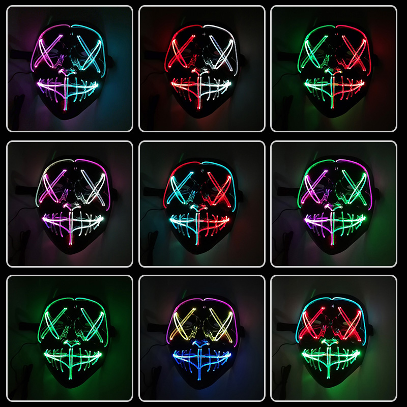 Máscara LED con Control por Ge - Led Purge Mask Halloween reseña y precio