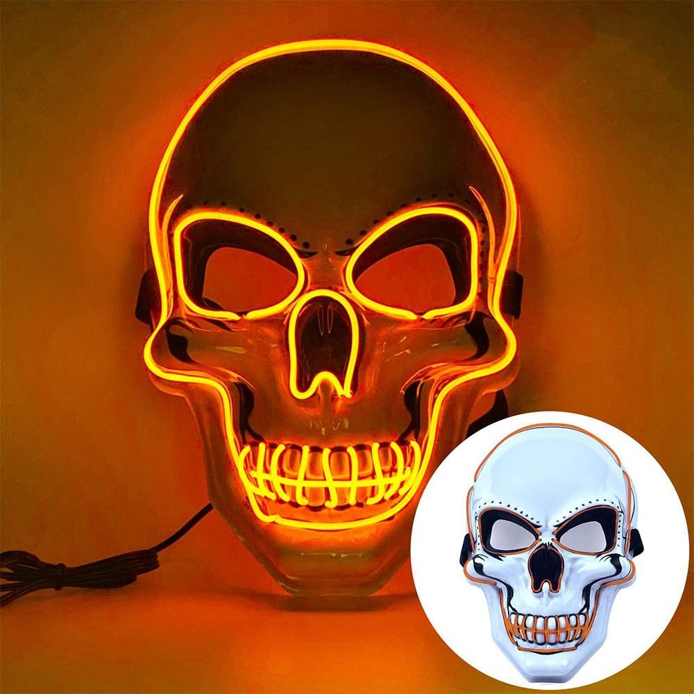 Máscara de calavera de Hallowe - Led Purge Mask Halloween reseña y precio