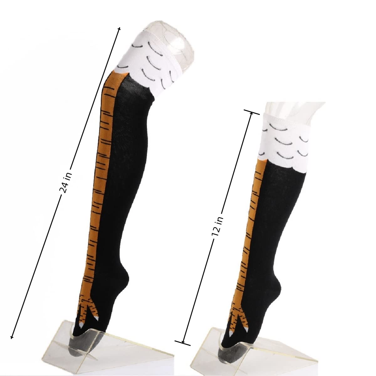 1/2 pares de calcetines altos  - Funny Chicken Leg Socks reseña y precio