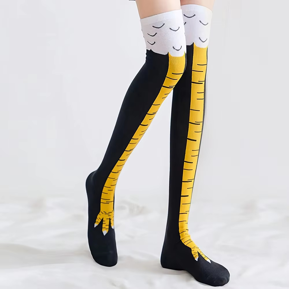 1/2 pares de calcetines altos  - Funny Chicken Leg Socks reseña y precio
