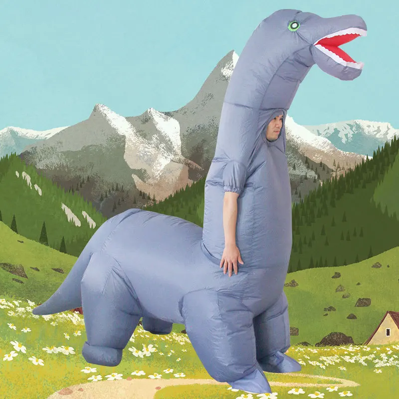 2024 nuevo disfraz de dinosaur - Inflatable Dinosaur Costume Adult reseña y precio