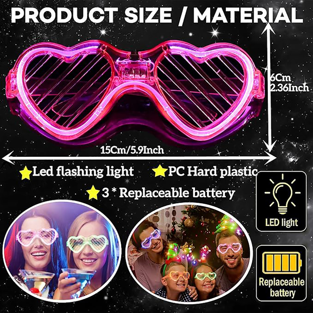 Gafas iluminadas a granel 5/10 - Glow In The Dark Party Glasses reseña y precio