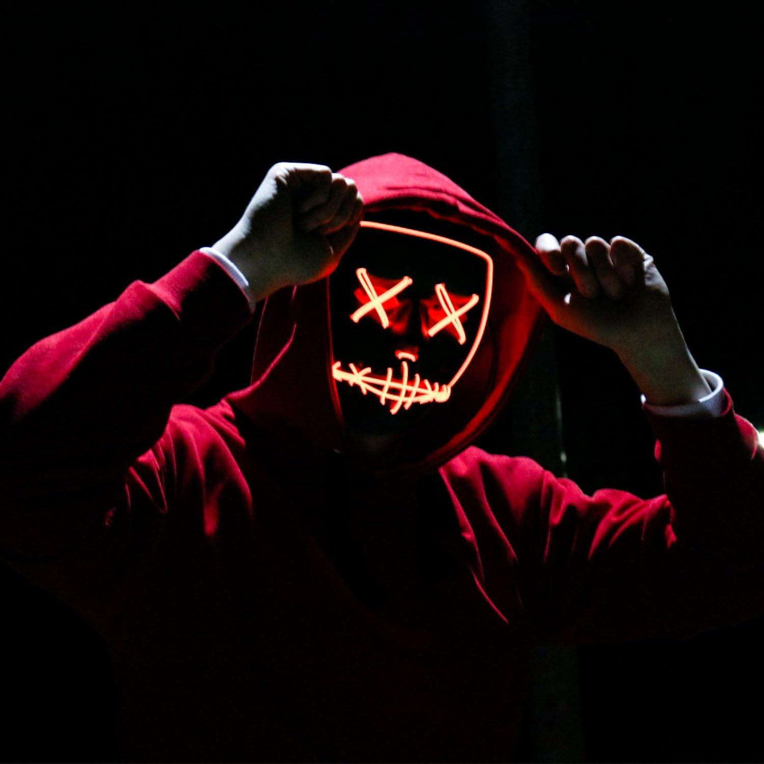 Máscara de purificación de neó - Led Purge Mask Halloween reseña y precio