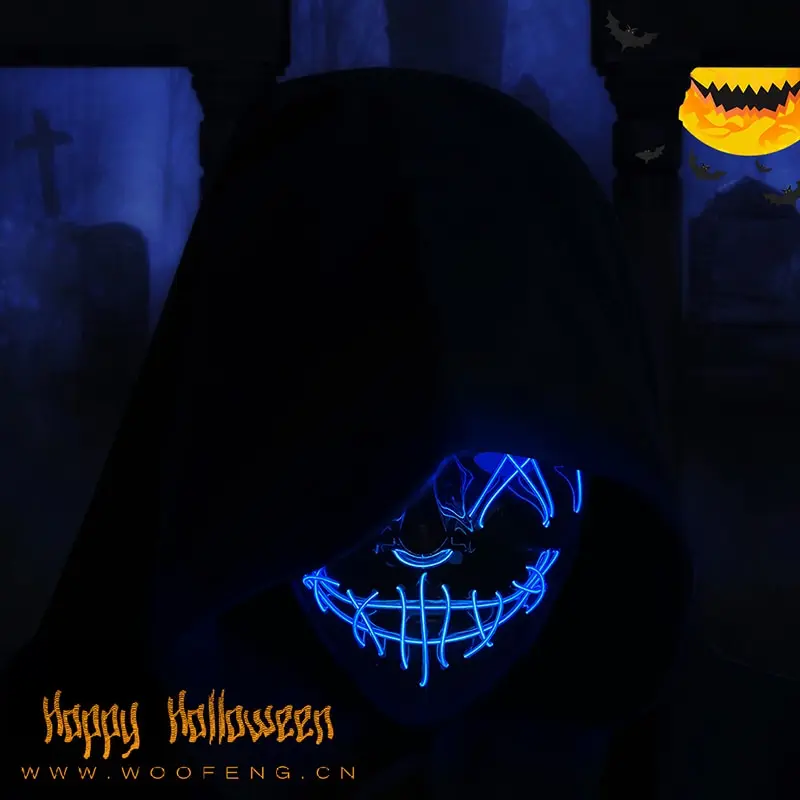 Mascarilla facial de purga con - Led Purge Mask Halloween reseña y precio