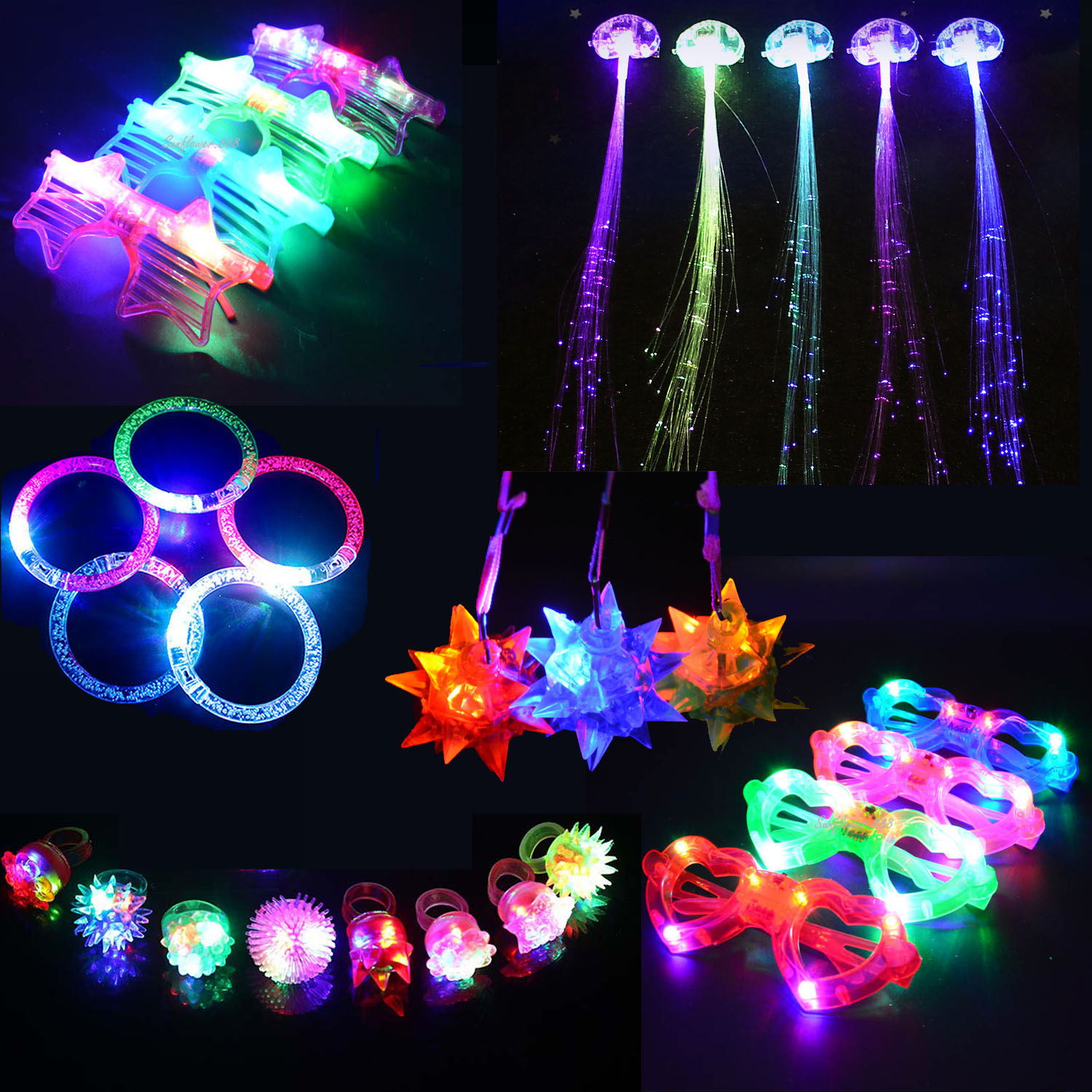 Juego de juguetes luminosos de - Glow In The Dark Party Glasses reseña y precio