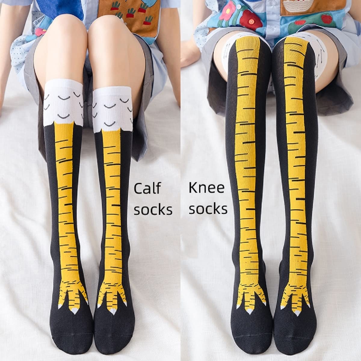 1/2/5 Pares de Calcetines Larg - Funny Chicken Leg Socks reseña y precio