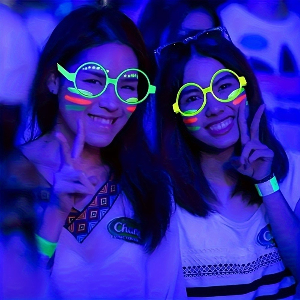Gafas fluorescentes que brilla - Glow In The Dark Party Glasses reseña y precio