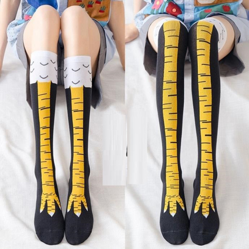 1-4 pares de calcetines altos  - Funny Chicken Leg Socks reseña y precio