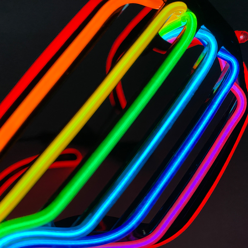 Gafas fluorescentes coloridas  - Glow In The Dark Party Glasses reseña y precio